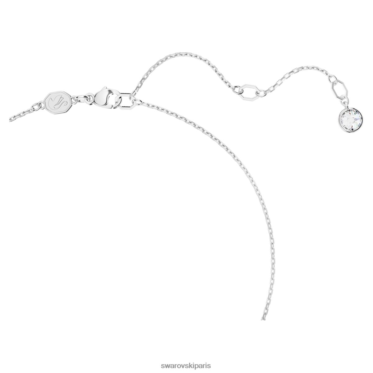 bijoux Swarovski pendentif dextère coupes mixtes, blanc, rhodié RZD0XJ270