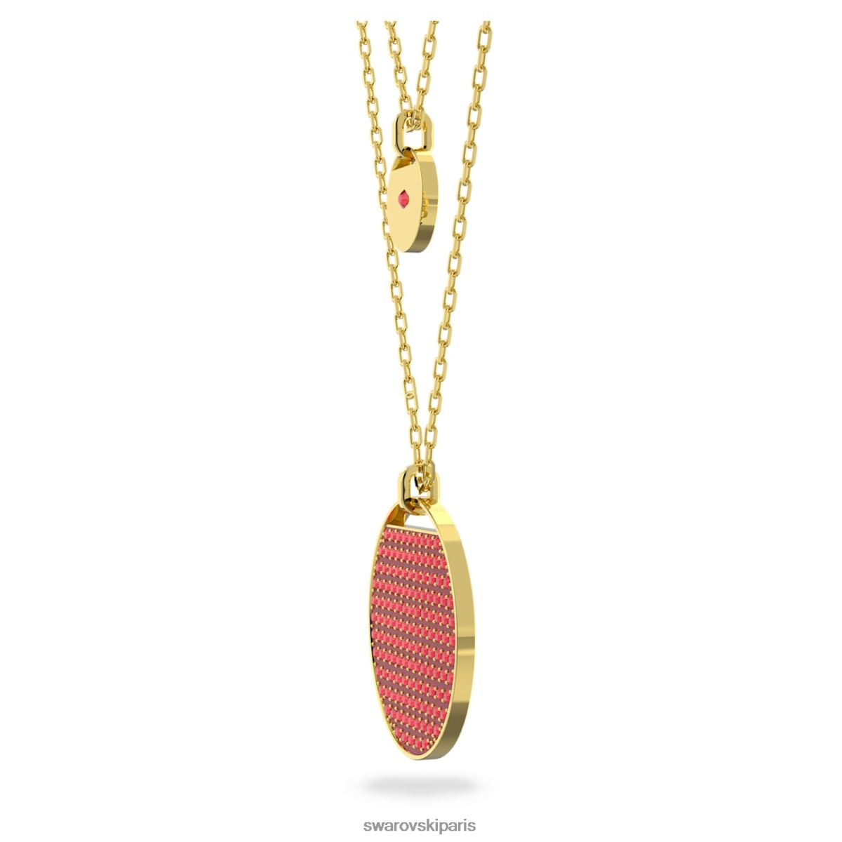 bijoux Swarovski pendentif en couches de gingembre rouge, plaqué or RZD0XJ308