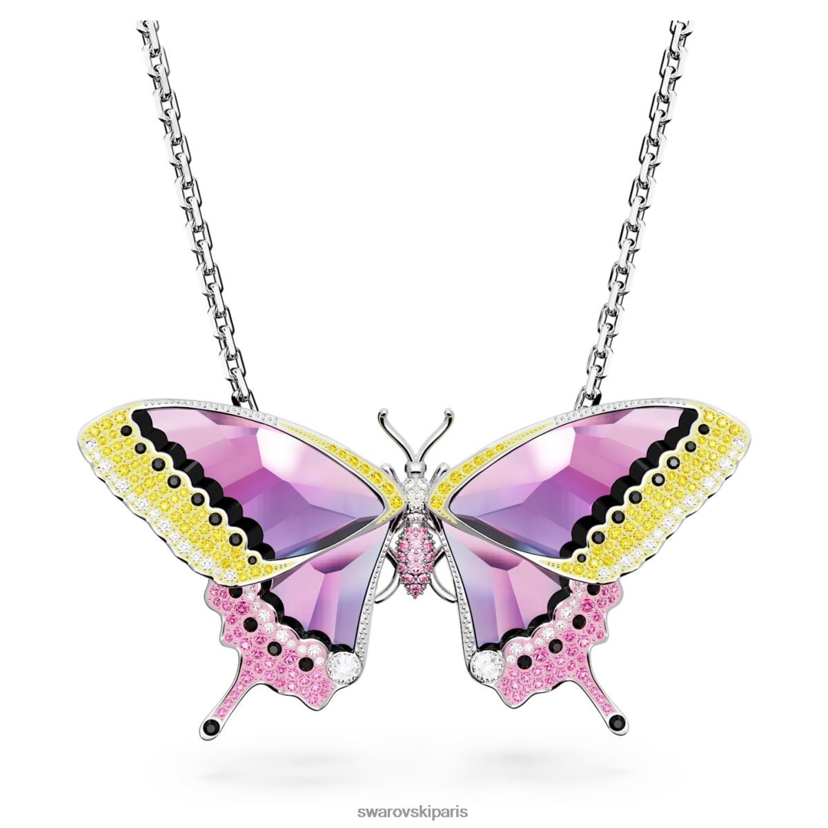 bijoux Swarovski pendentif et broche idyllia papillon, multicolore, rhodié RZD0XJ332