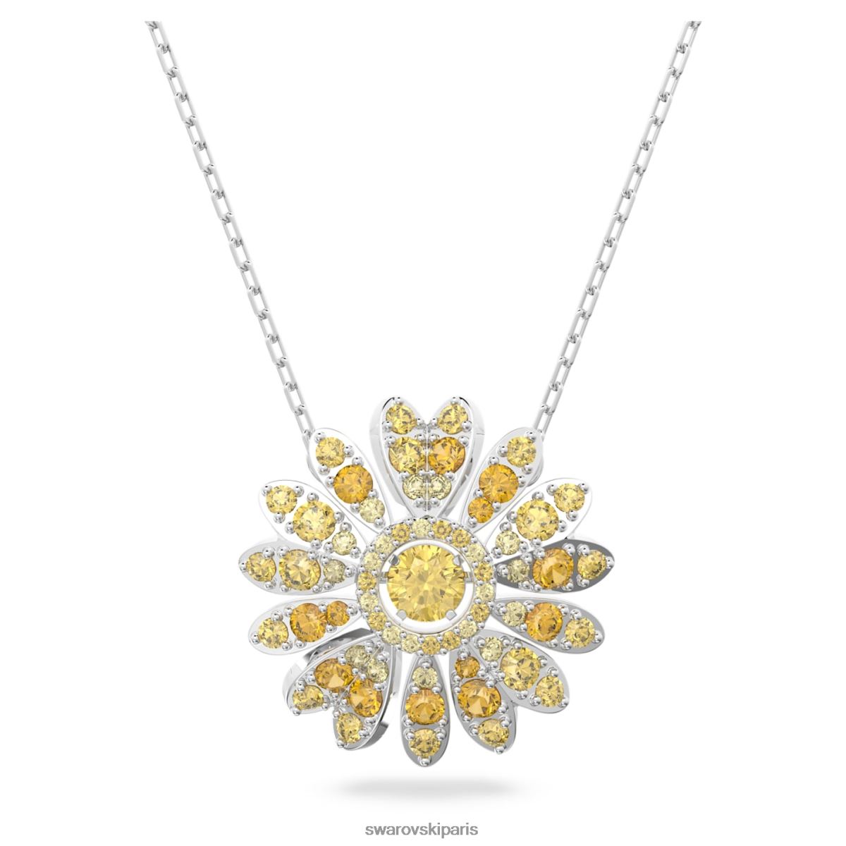 bijoux Swarovski pendentif fleur éternelle fleur, jaune, rhodié RZD0XJ310