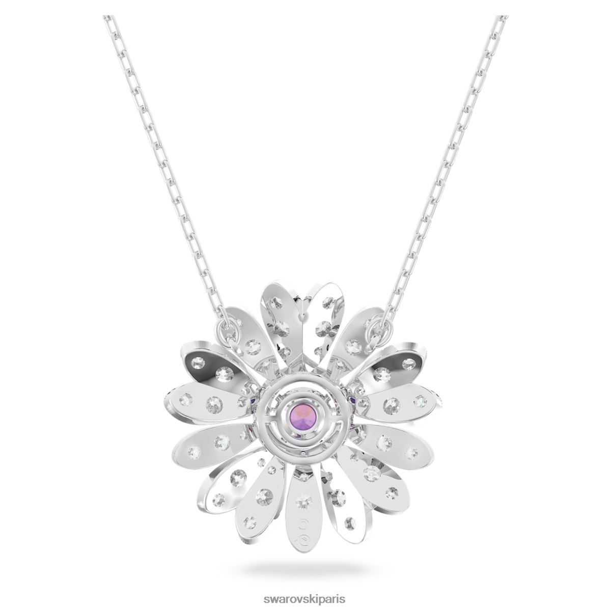 bijoux Swarovski pendentif fleur éternelle fleur, rose, rhodié RZD0XJ289