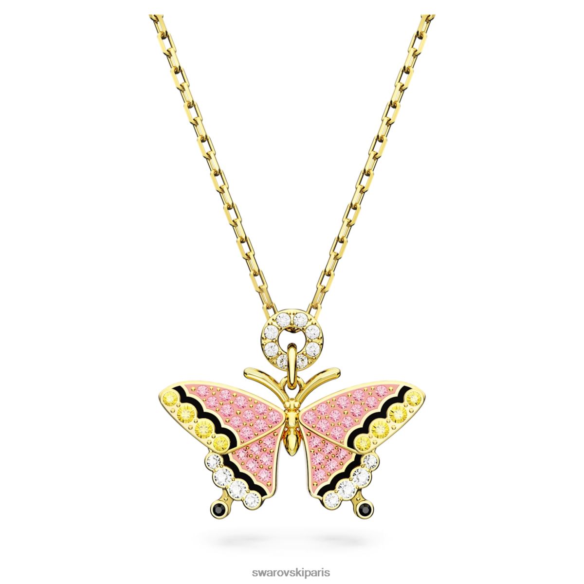 bijoux Swarovski pendentif idyllie papillon, multicolore, métal doré RZD0XJ162