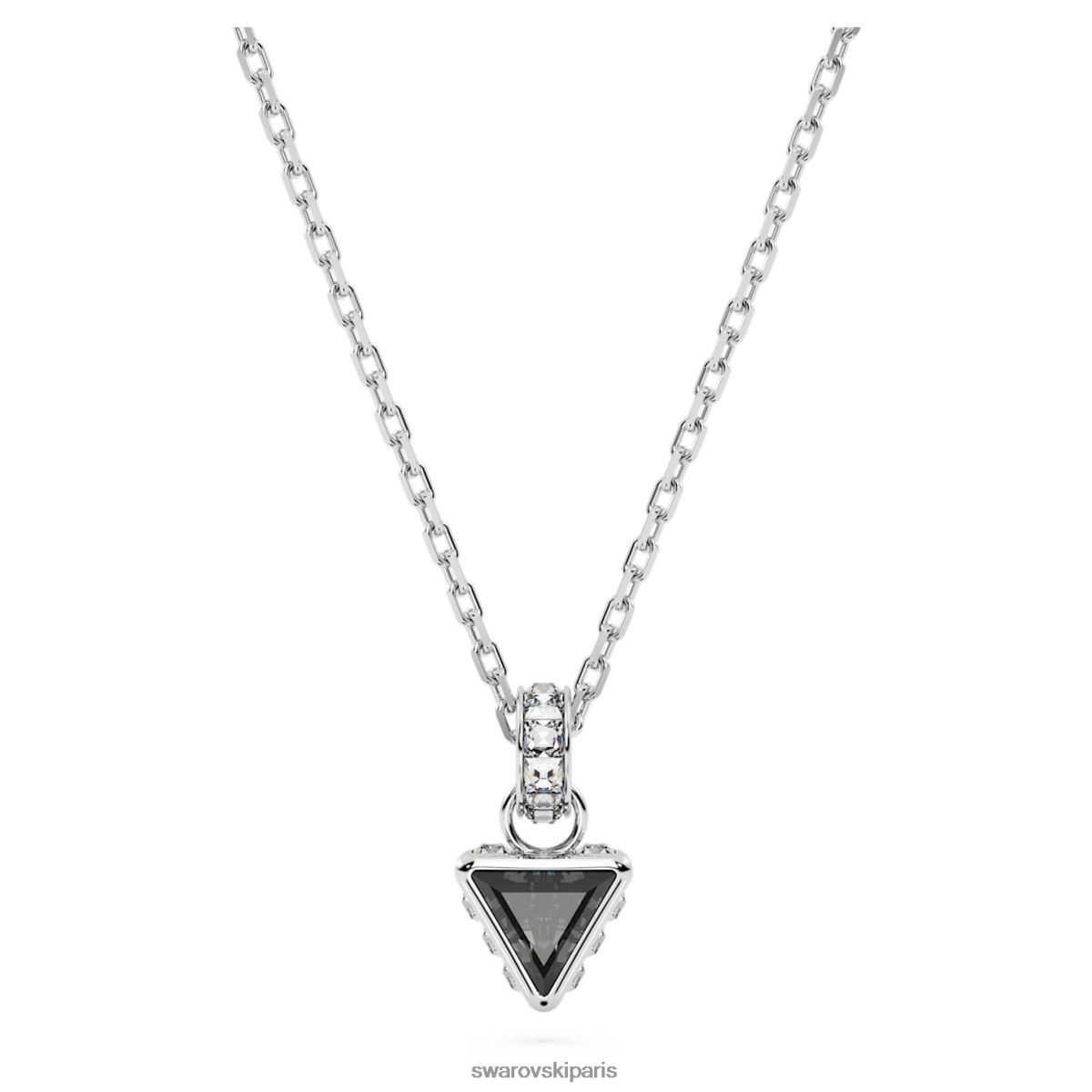 bijoux Swarovski pendentif stilla coupe triangle, gris, rhodié RZD0XJ254