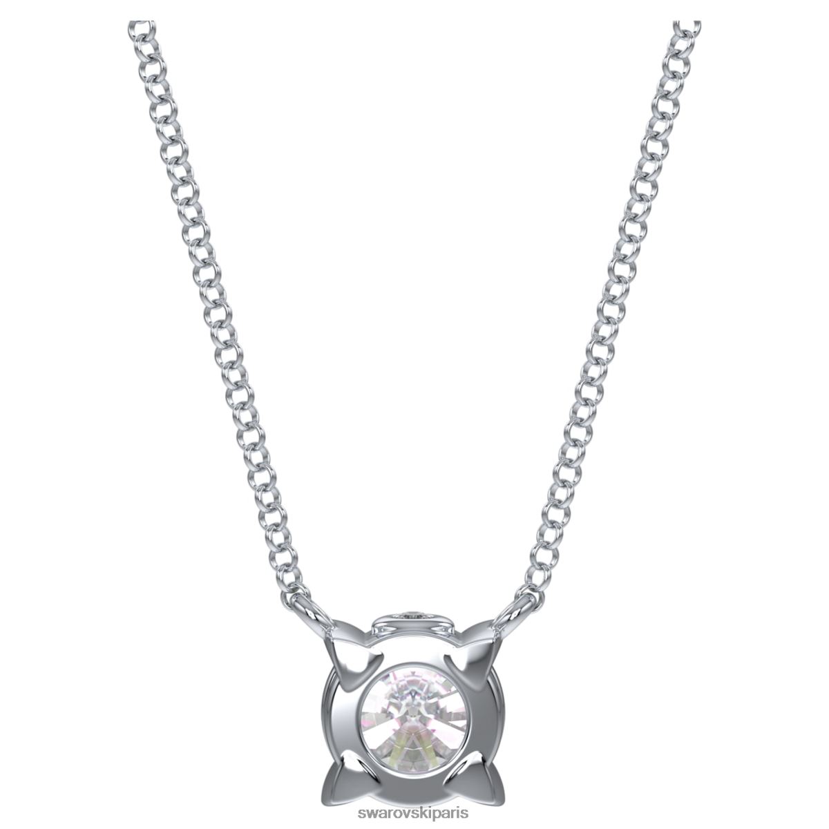 bijoux Swarovski pendentif éternité Or blanc 14 carats RZD0XJ303