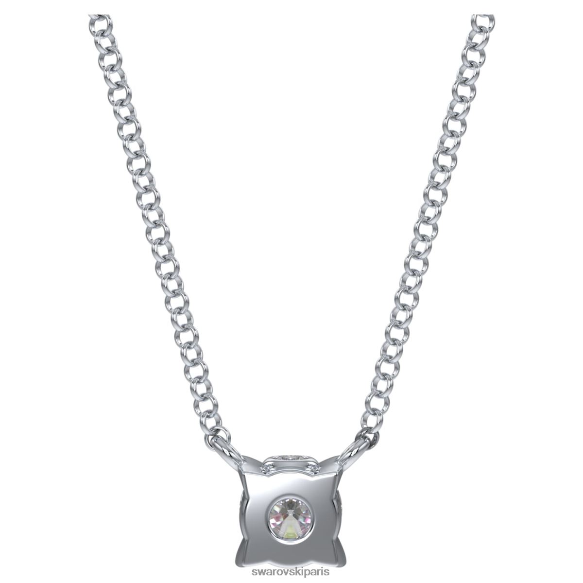 bijoux Swarovski pendentif éternité Or blanc 14 carats RZD0XJ304