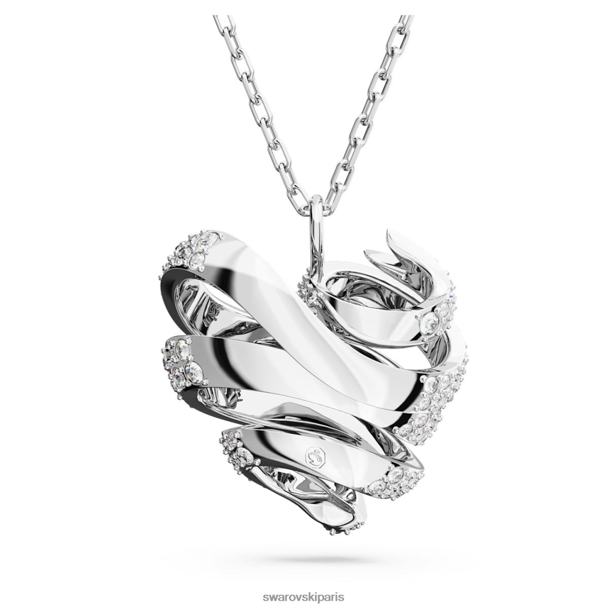 bijoux Swarovski pendentif volta coeur, blanc, rhodié RZD0XJ237