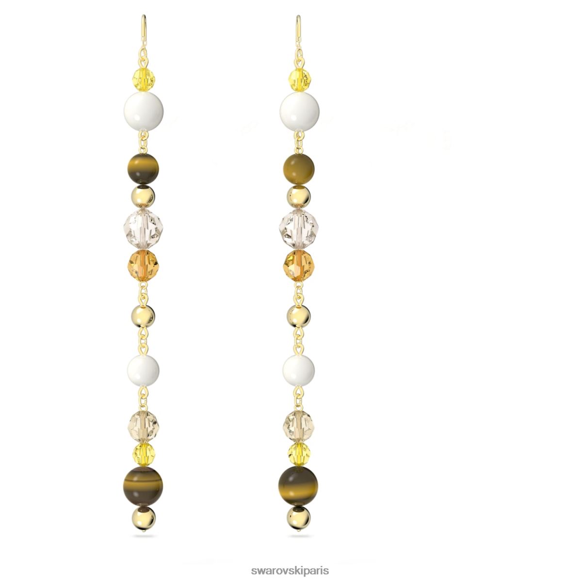 bijoux Swarovski boucles d'oreilles pendantes somnia multicolore, plaqué or RZD0XJ839