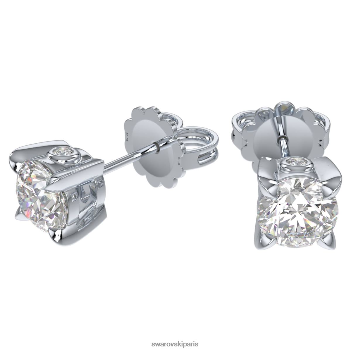 bijoux Swarovski boucles d'oreilles éternité Or blanc 14 carats RZD0XJ649