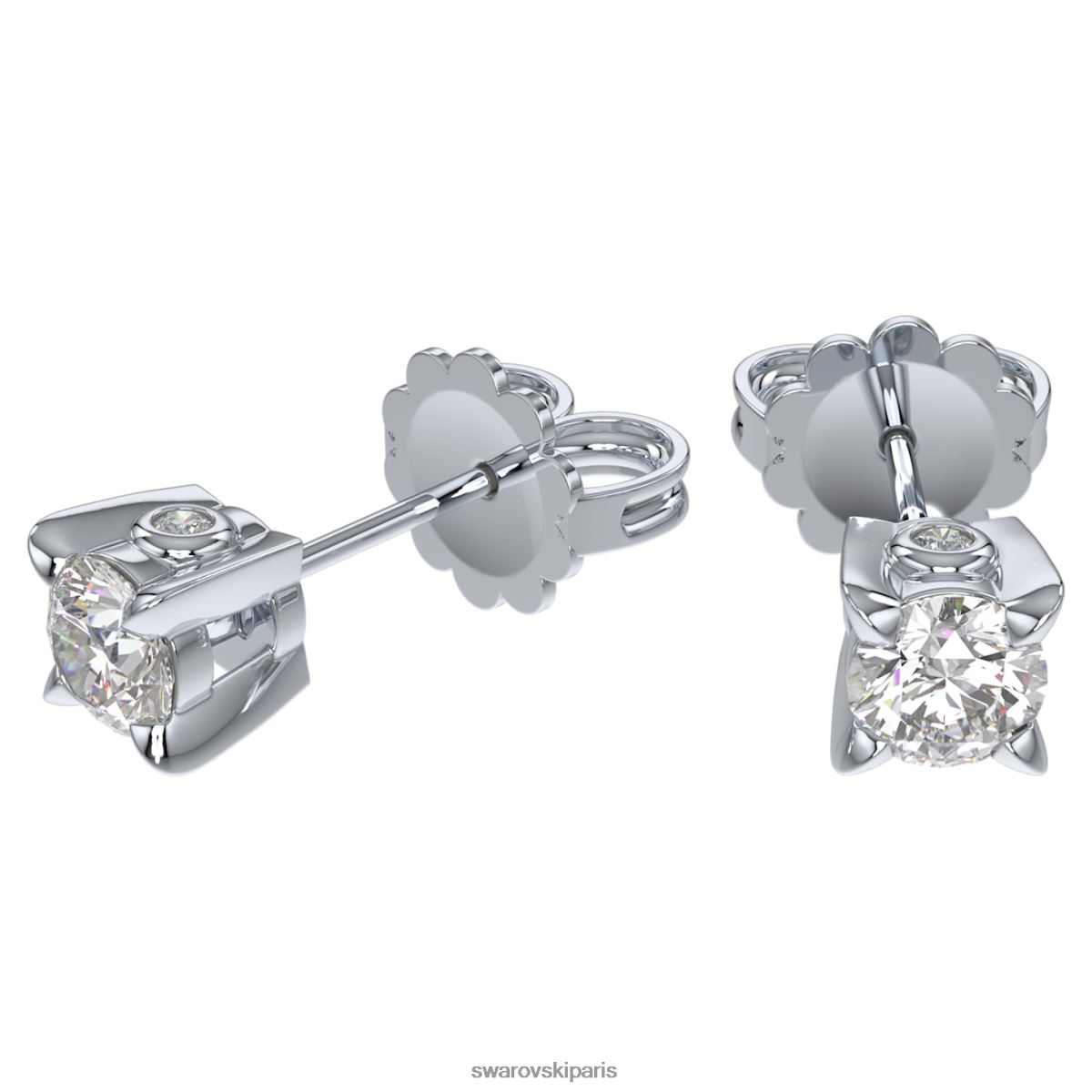 bijoux Swarovski boucles d'oreilles éternité Or blanc 14 carats RZD0XJ650