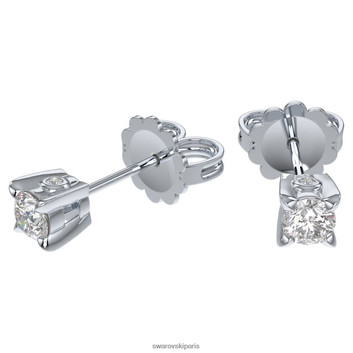 bijoux Swarovski boucles d'oreilles éternité Or blanc 14 carats RZD0XJ651