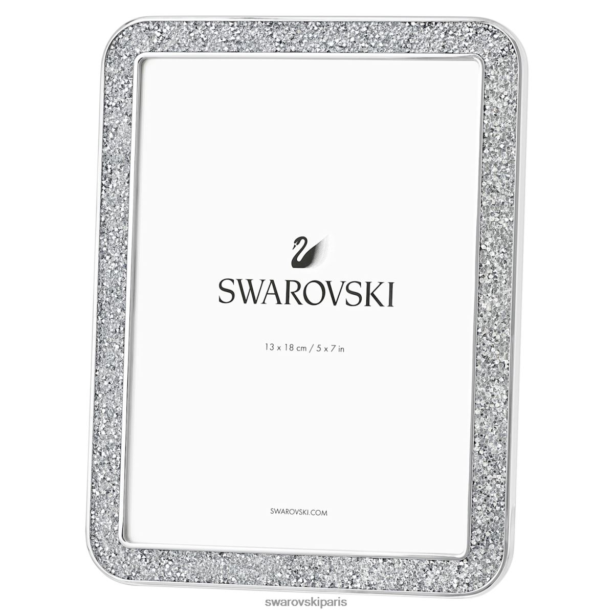 décorations Swarovski cadre photo minera forme rectangulaire, ton argenté RZD0XJ1760