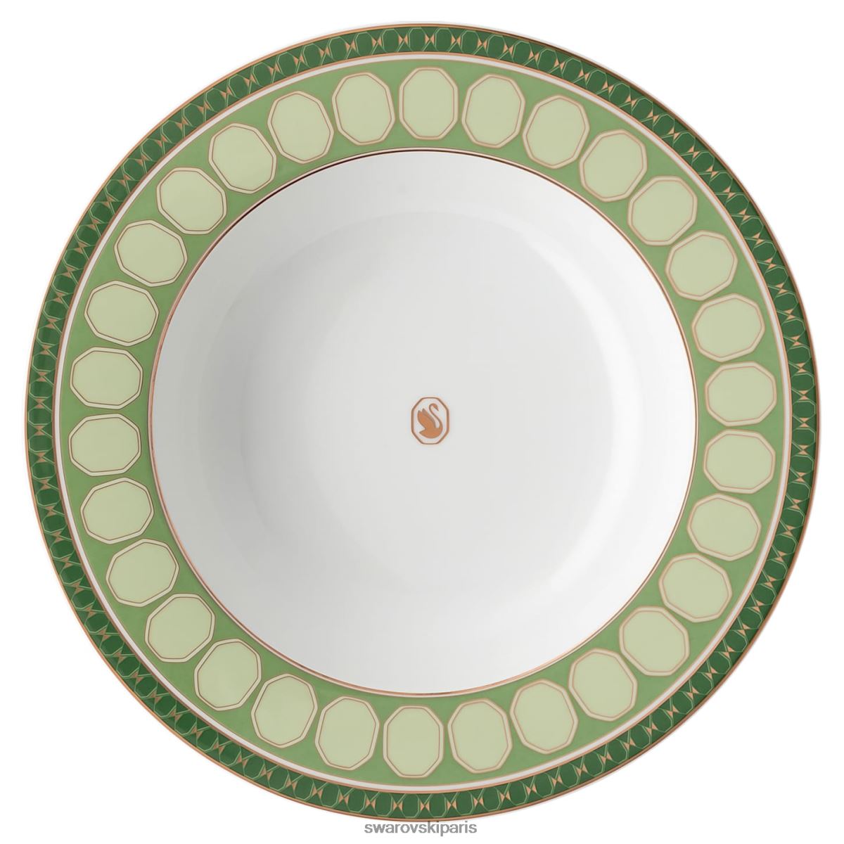 décorations Swarovski assiette creuse signum porcelaine, vert RZD0XJ1753