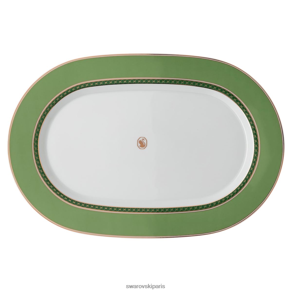 décorations Swarovski plaque de plateau signum porcelaine, vert RZD0XJ1739