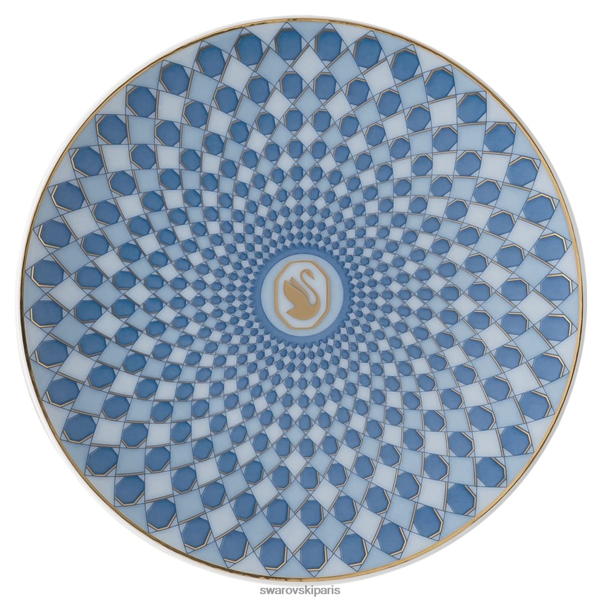 décorations Swarovski plaque signalétique porcelaine, bleu RZD0XJ1748