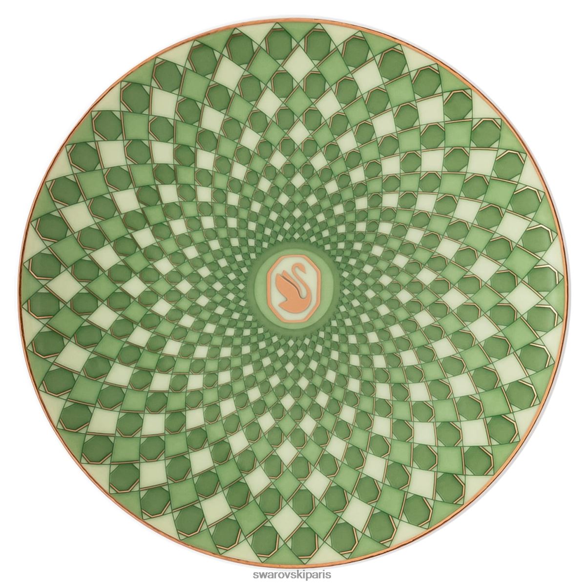 décorations Swarovski plaque signalétique porcelaine, vert RZD0XJ1711