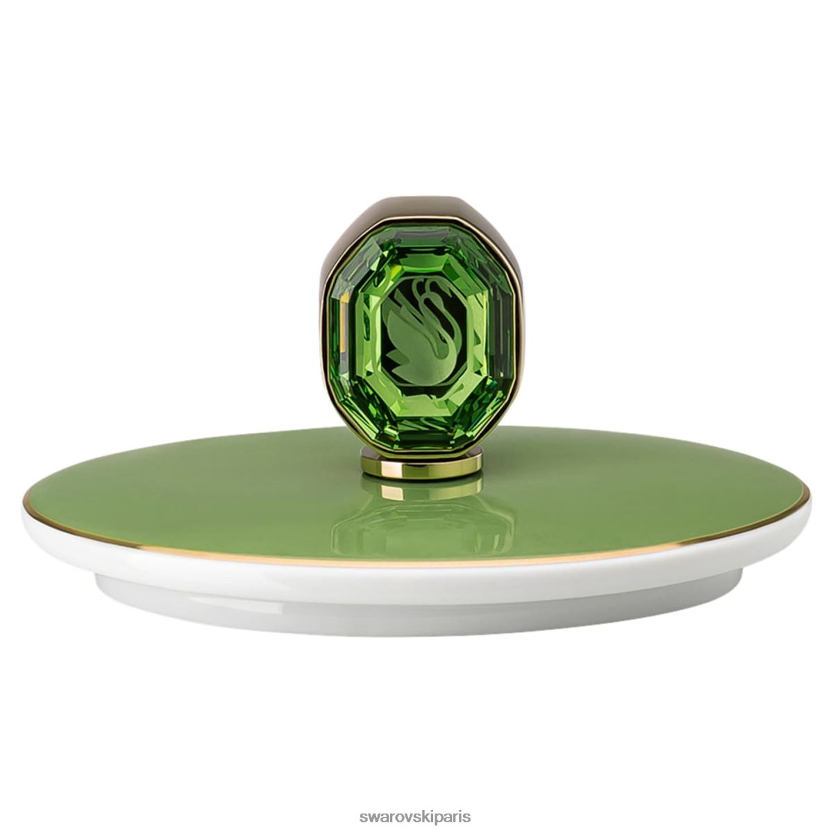 décorations Swarovski pot à crème signum porcelaine, vert RZD0XJ1727
