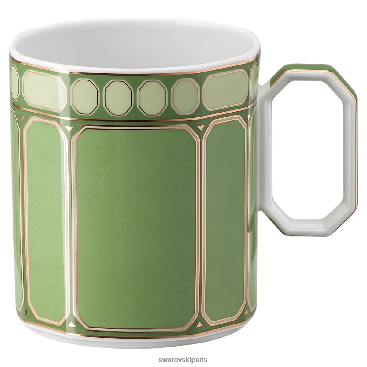 décorations Swarovski tasse signum avec couvercle porcelaine, vert RZD0XJ1709