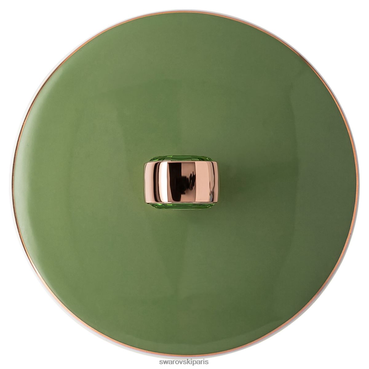 décorations Swarovski tasse signum avec couvercle porcelaine, vert RZD0XJ1709