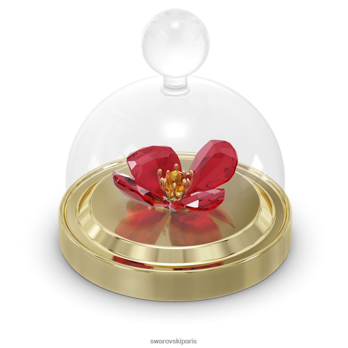 décorations Swarovski contes de jardin cloche de coquelicot rouge collection RZD0XJ1641