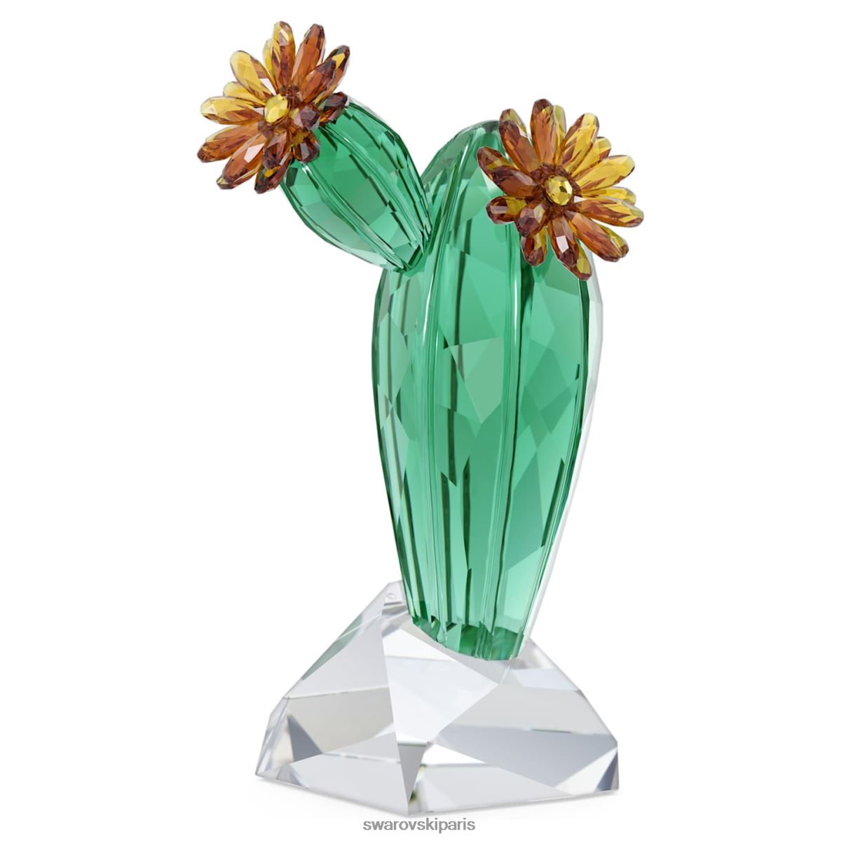 décorations Swarovski fleurs de cristal cactus jaune doré collection RZD0XJ1621