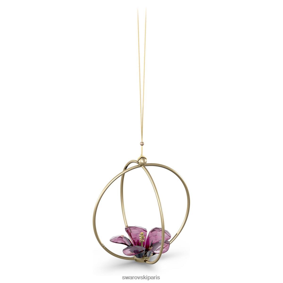décorations Swarovski ornement de boule d'hibiscus de contes de jardin collection RZD0XJ1638