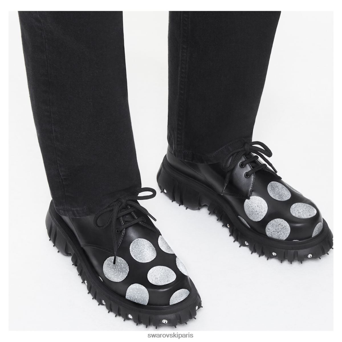 chaussures Swarovski chaussure derby en cristal phileo 005 noir RZD0XJ1496