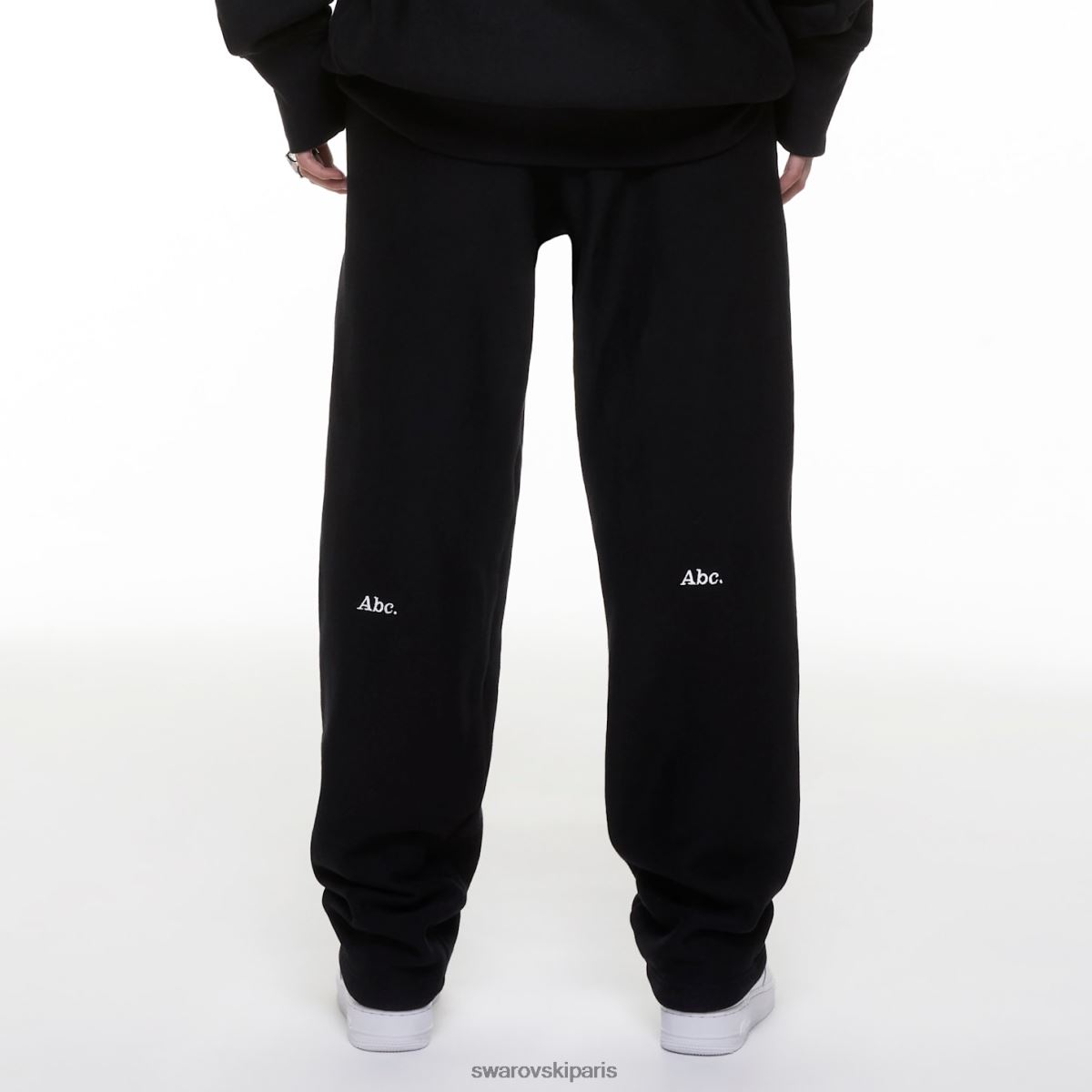 les pantalons de survêtement Swarovski pantalons de survêtement d'objets incolores éblouissants noir RZD0XJ1502